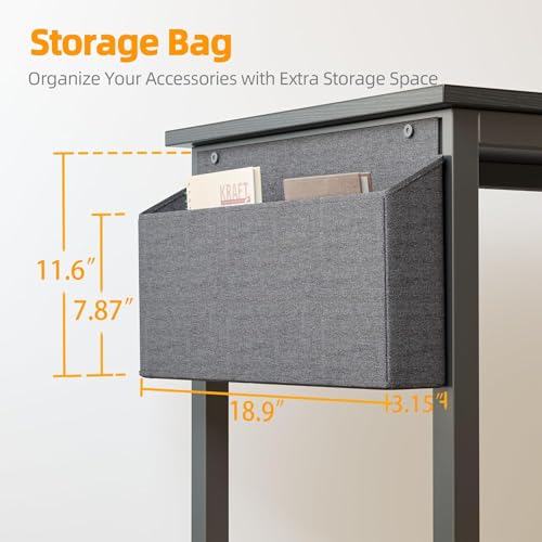 BEXEVUE Computer Desk with Power Outlets - craques