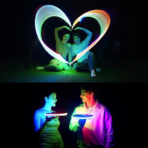 TOSY Flying Disc - 16 Million Color RGB or 36 LEDs, Extremely Bright, Smart Modes