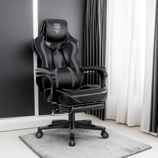 Vonesse Gaming Chair with Footrest Computer Chair
