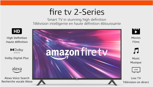 Amazon Fire TV 40" 2-Series (newest model), HD smart TV, stream live TV without cable