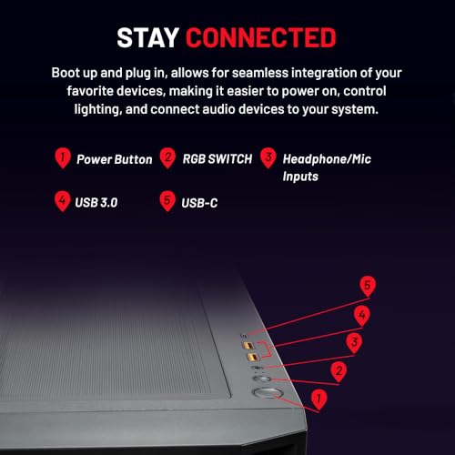 Skytech Gaming Archangel Gaming PC Desktop – AMD Ryzen 5 7600X 4.7 GHz, NVIDIA RTX 4060 Ti