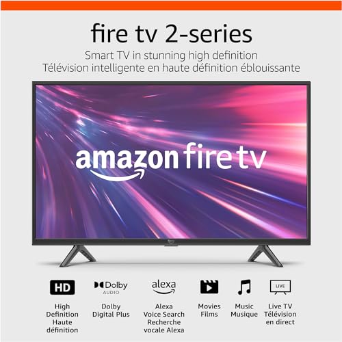 Amazon Fire TV 40" 2-Series (newest model), HD smart TV, stream live TV without cable