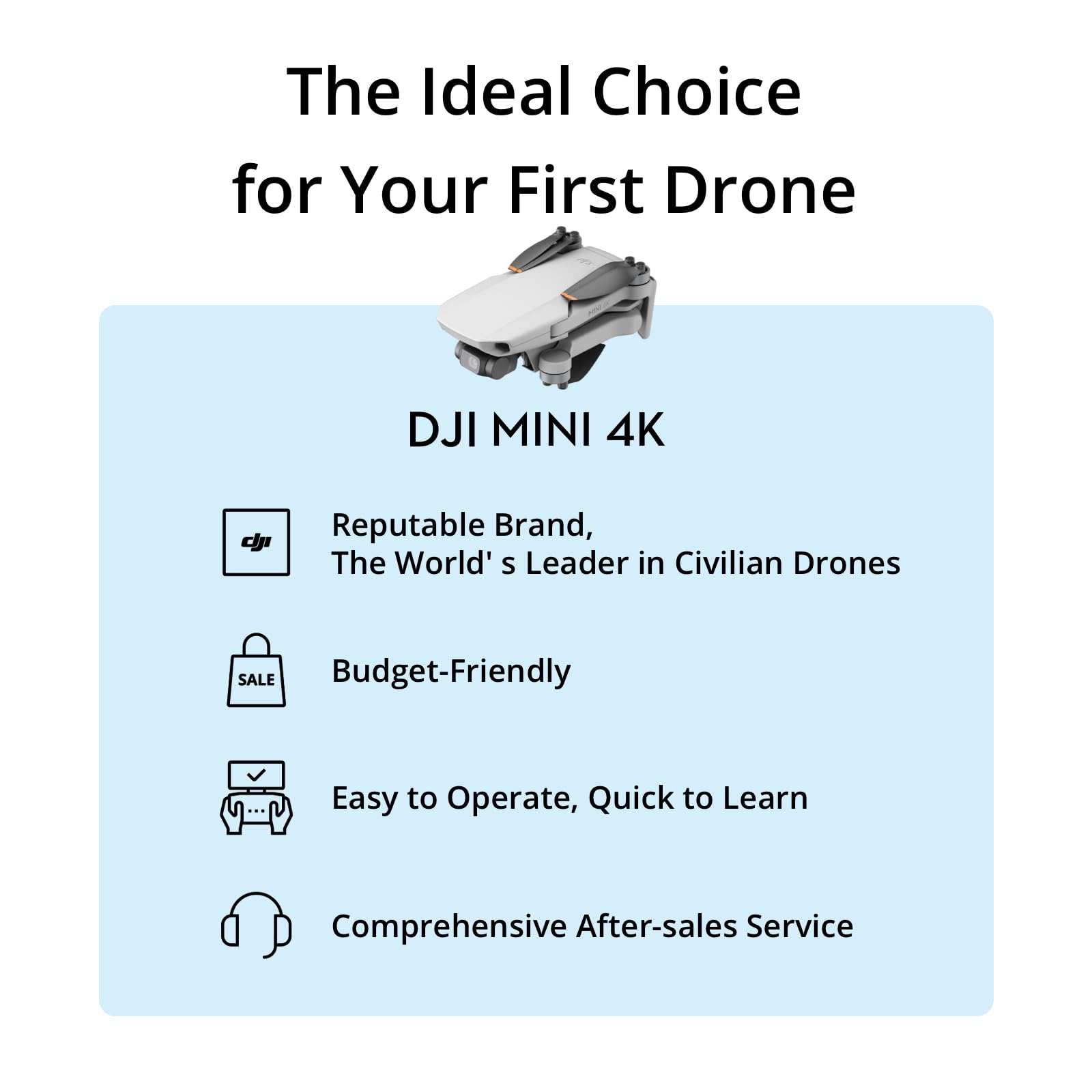 DJI Neo, Mini Drone with 4K UHD Camera for Adults, 135g Self Flying Drone that Follows You, Palm Takeoff, Subject Tracking, QuickShots, Stabilized Video, Built-In Propeller Guard (Controller-Free) - craques