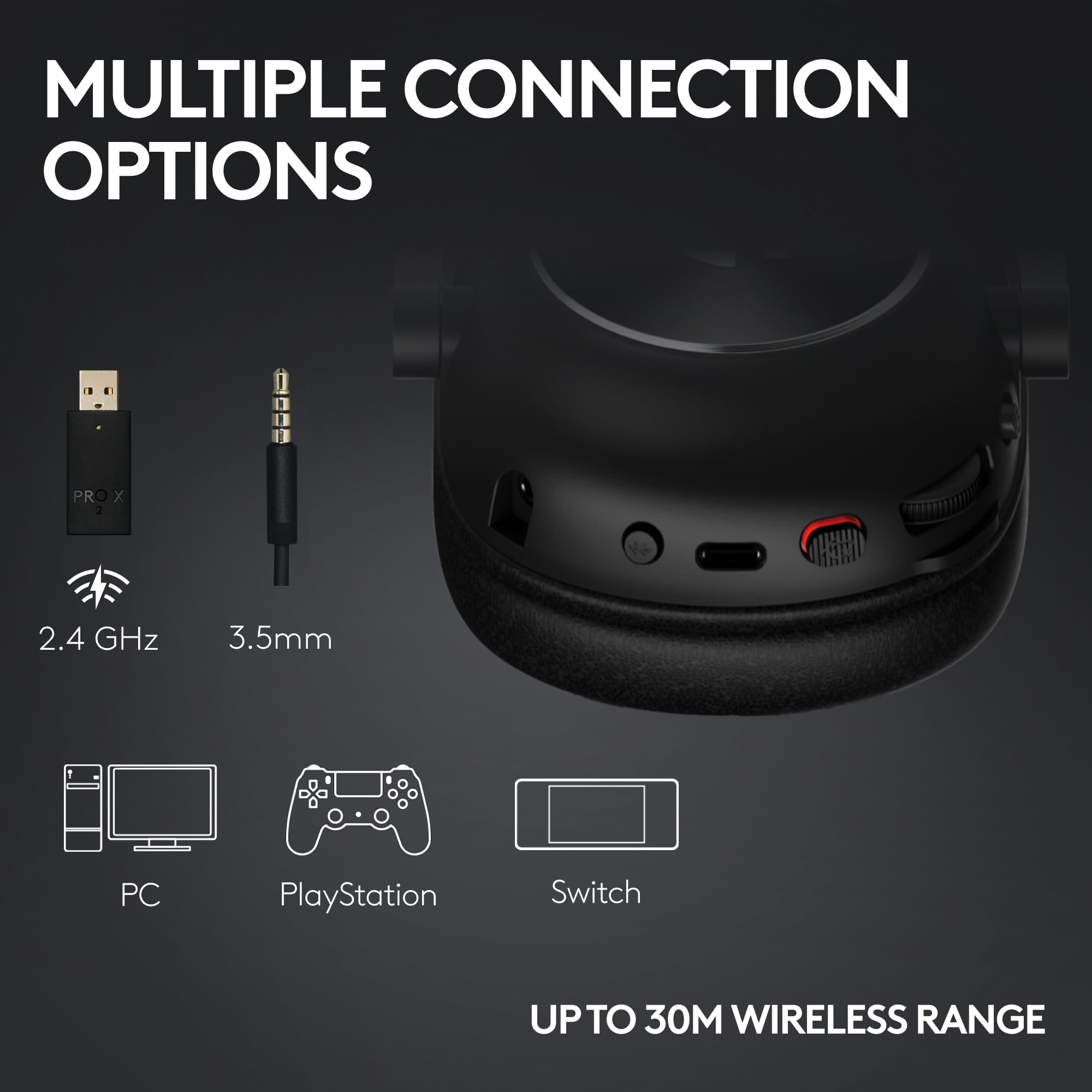 Craques Logitech G PRO X Gaming Headset Wireless USB craques