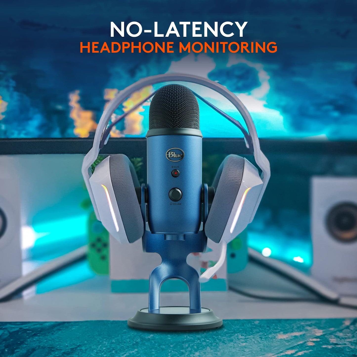 Blue Yeti USB Microphone for PC, Mac, Gaming, Recording, Streaming, Podcasting
