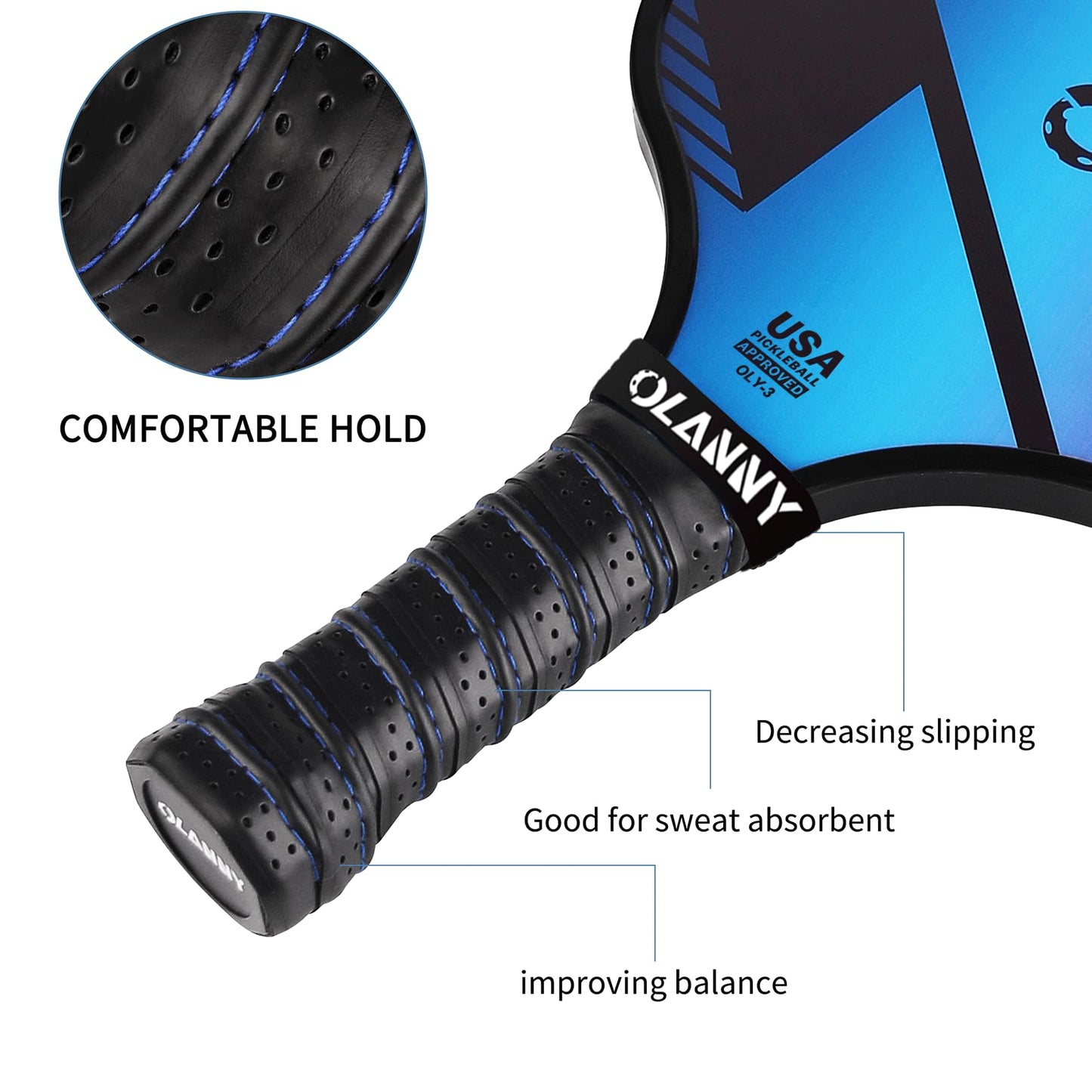 Graphite Pickleball Paddles 4 Pack - Premium Rackets Fiber Face