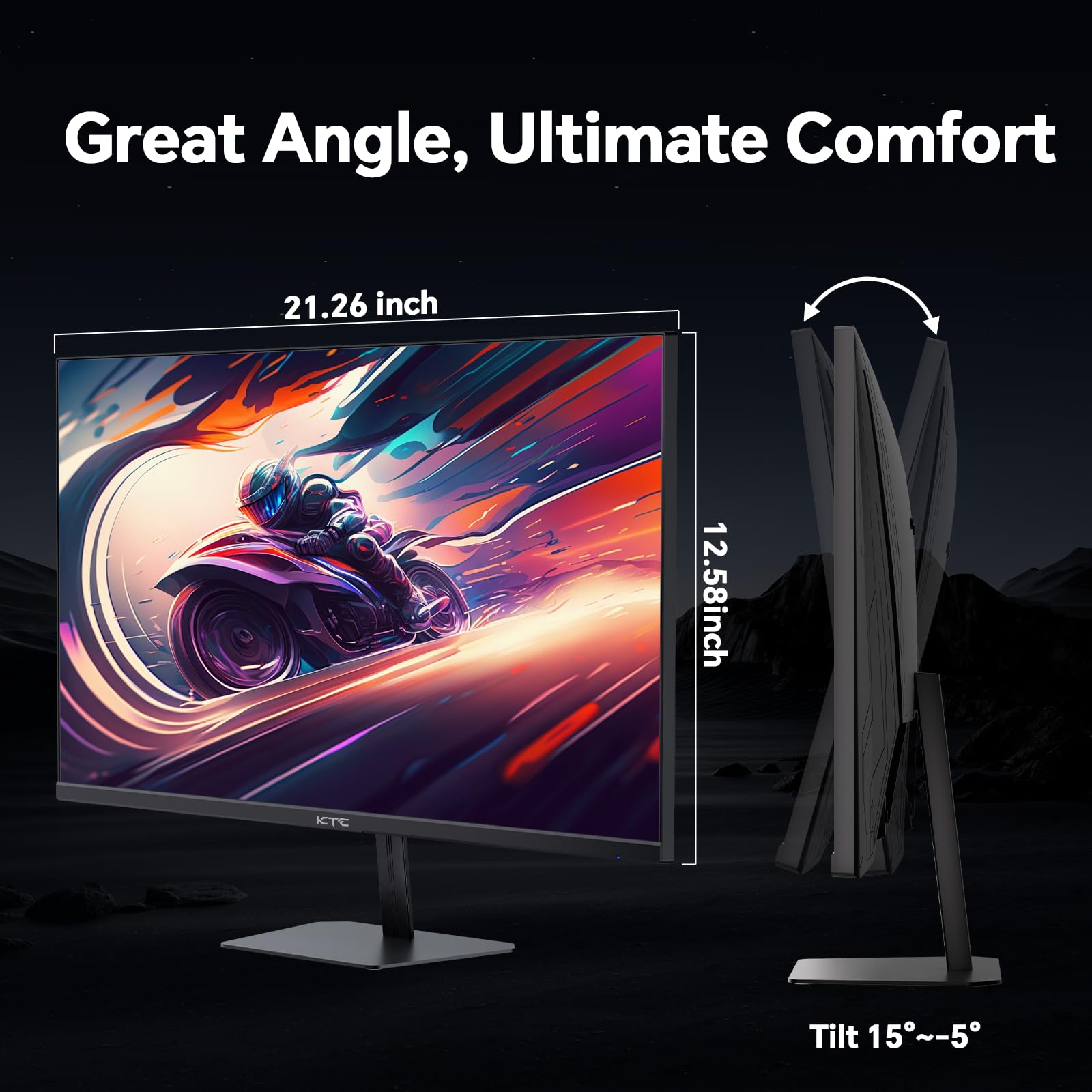 KTC 24 inch 190Hz/180Hz Gaming Monitor - craques