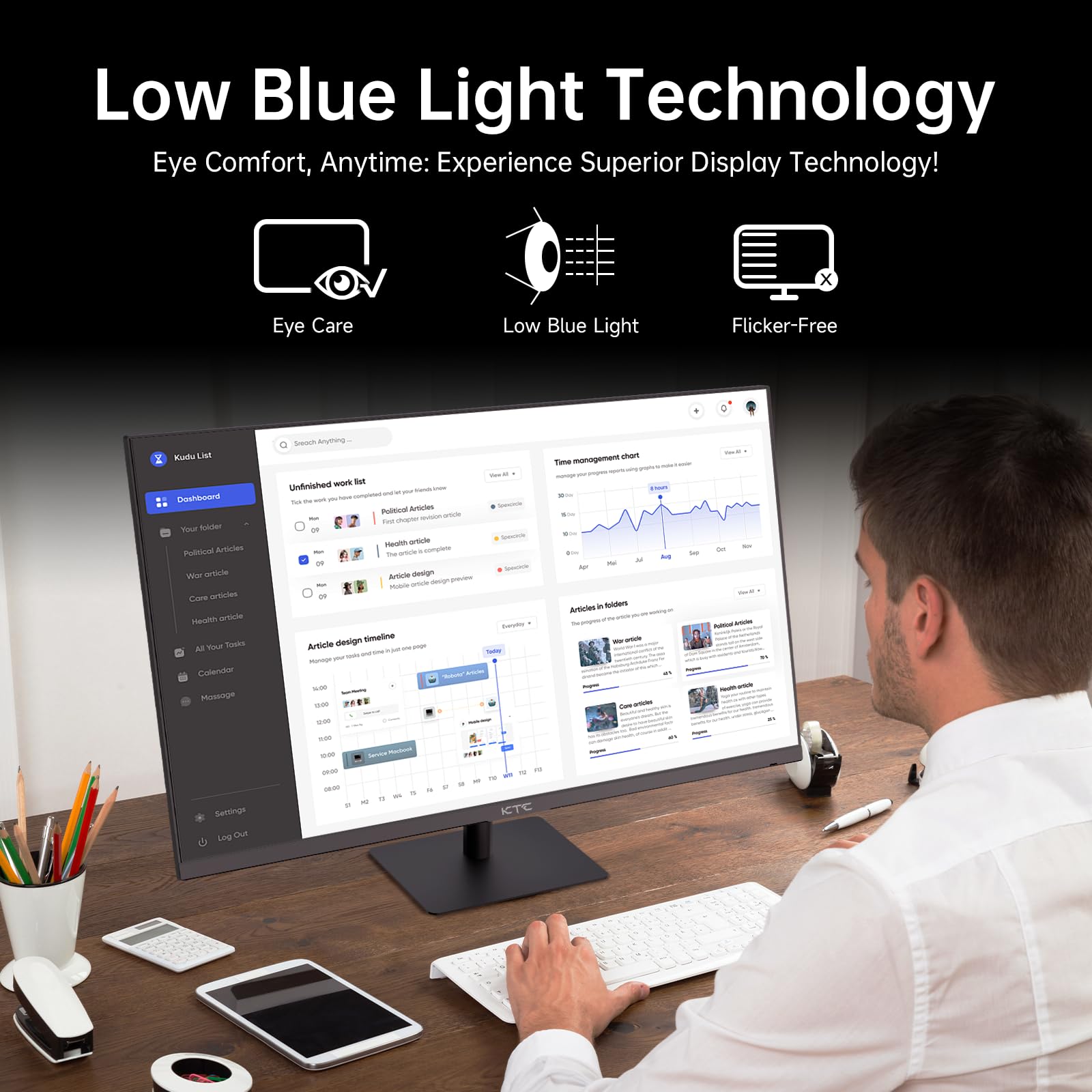 KTC 24 inch 190Hz/180Hz Gaming Monitor - craques