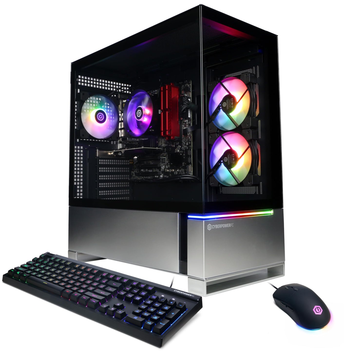 CYBERPOWERPC Gamer Master Gaming PC, AMD Ryzen 7 8700F 4.1GHz, GeForce RTX 4060 Ti 8GB