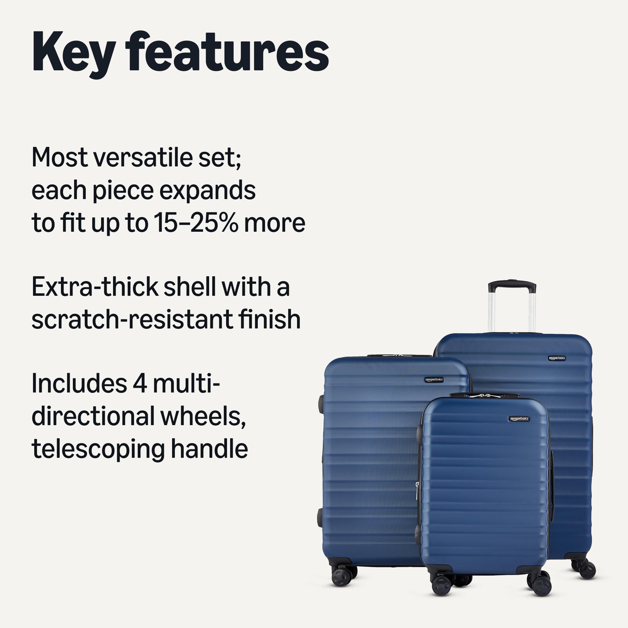 Craques Expandable Hardshell Luggage Set with Wheels craques