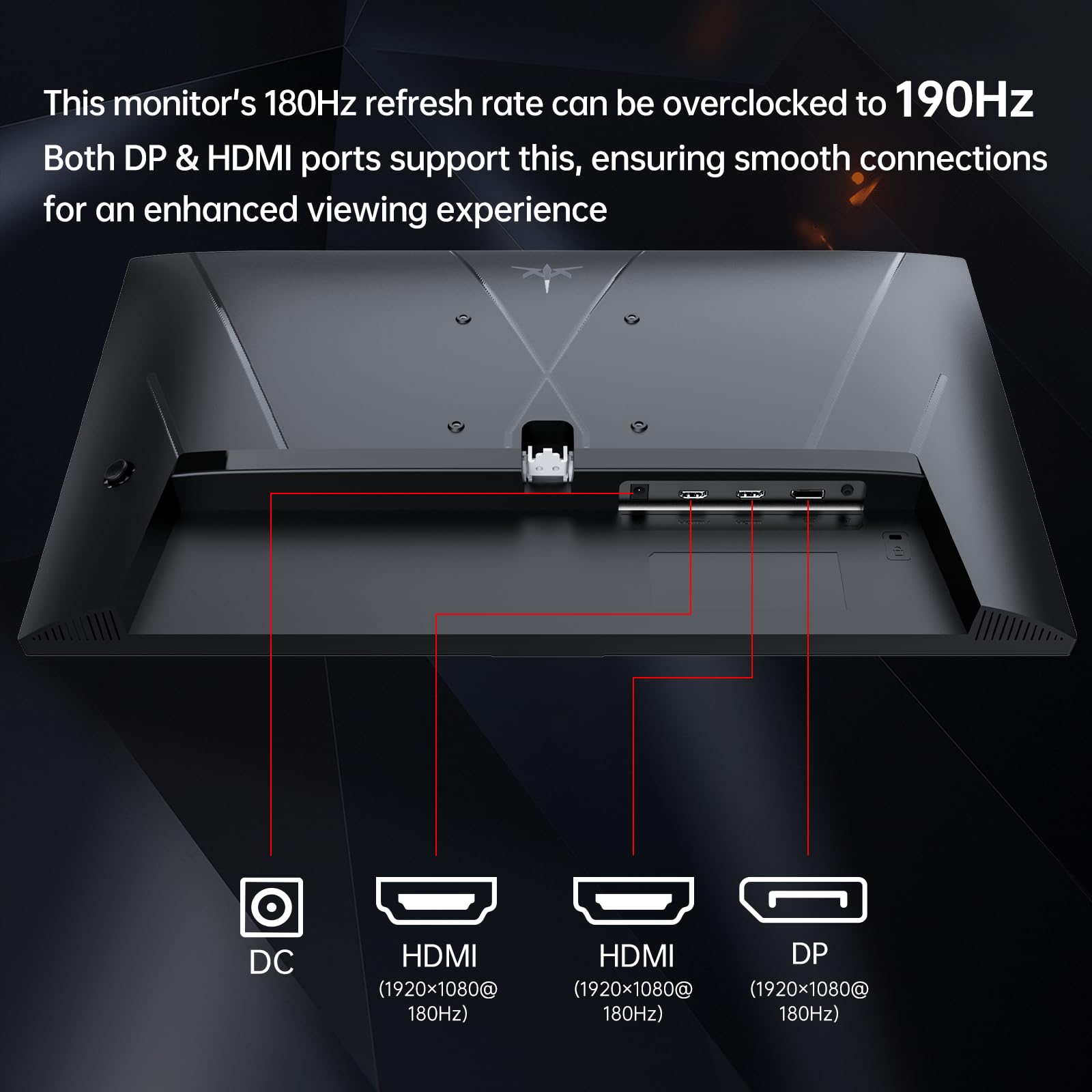 KTC 24 inch 190Hz/180Hz Gaming Monitor - craques