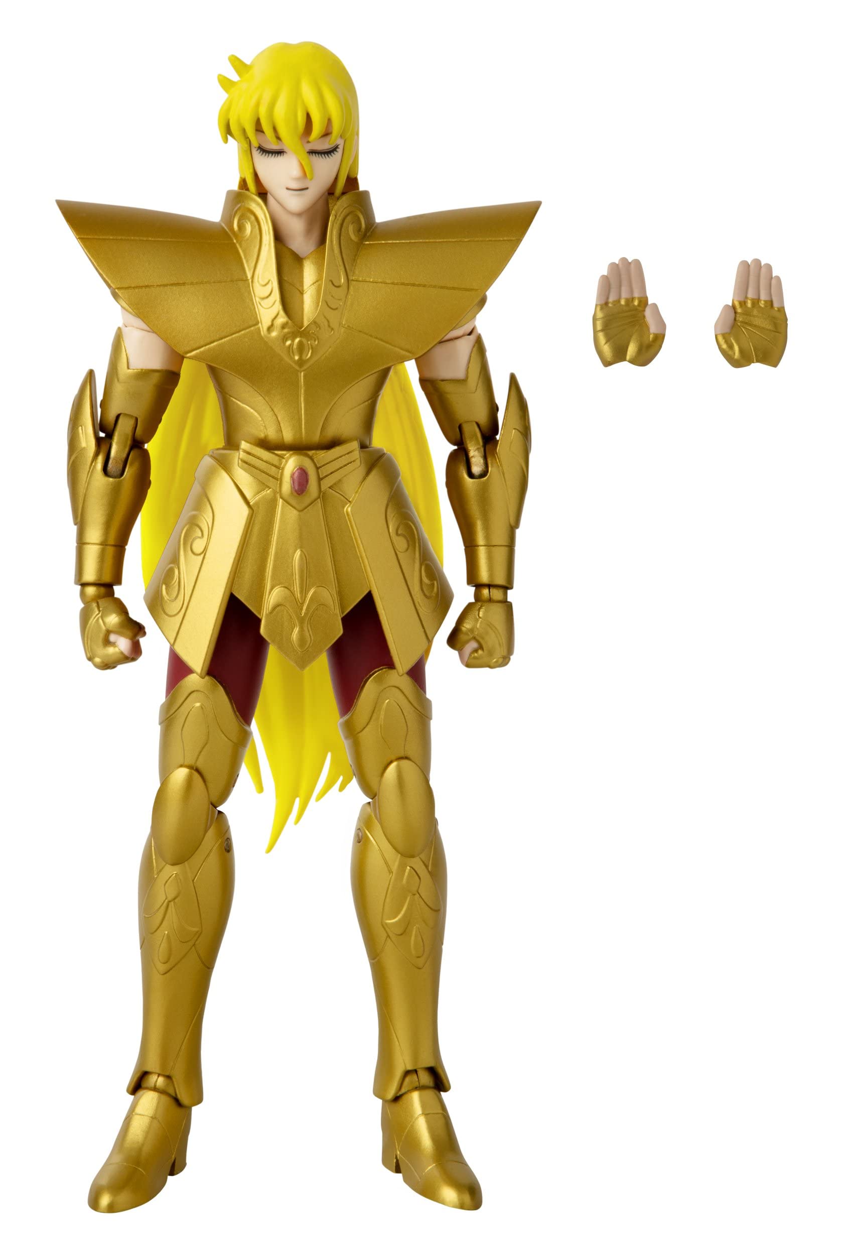 Namikaze Minato action figure by craques in gold armor with long yellow hair and two extra hands