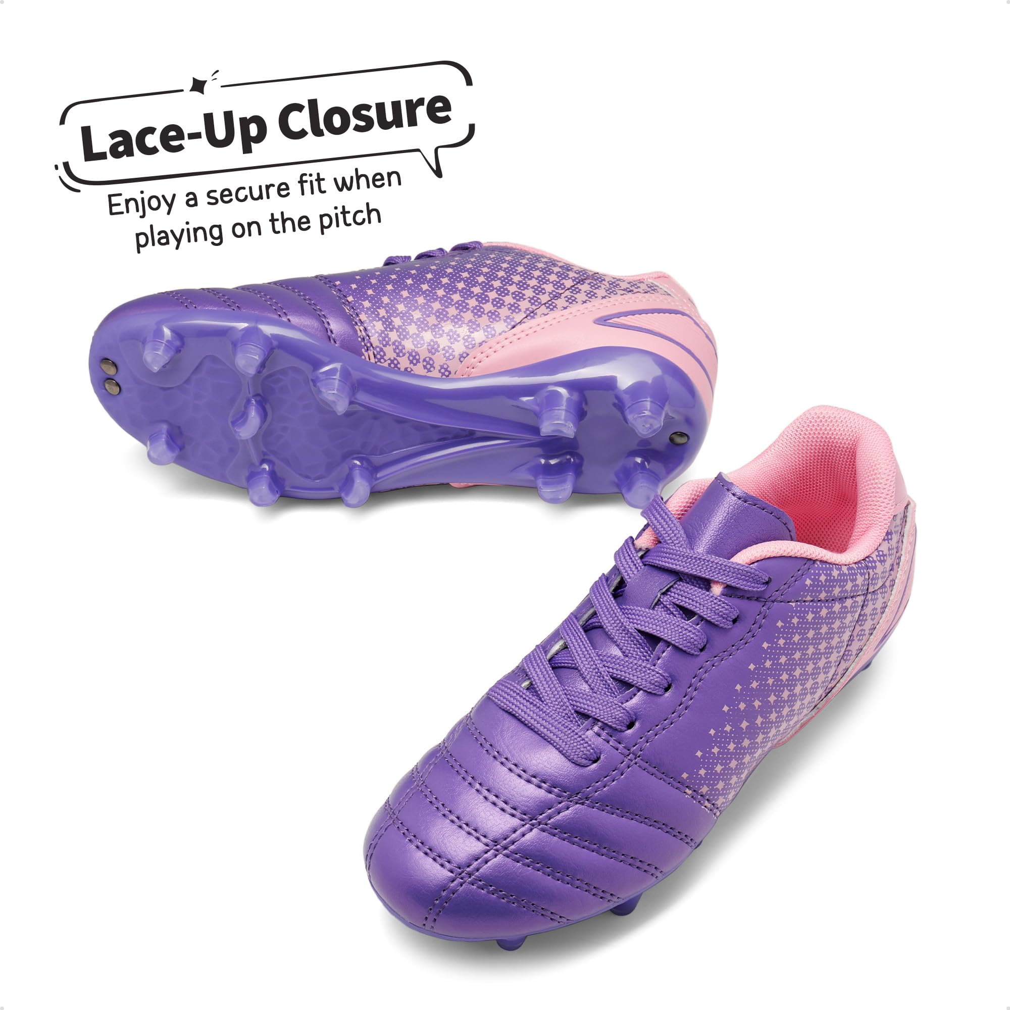 DREAM PAIRS Boys Girls Outdoor Football Shoes Soccer Cleats - craques