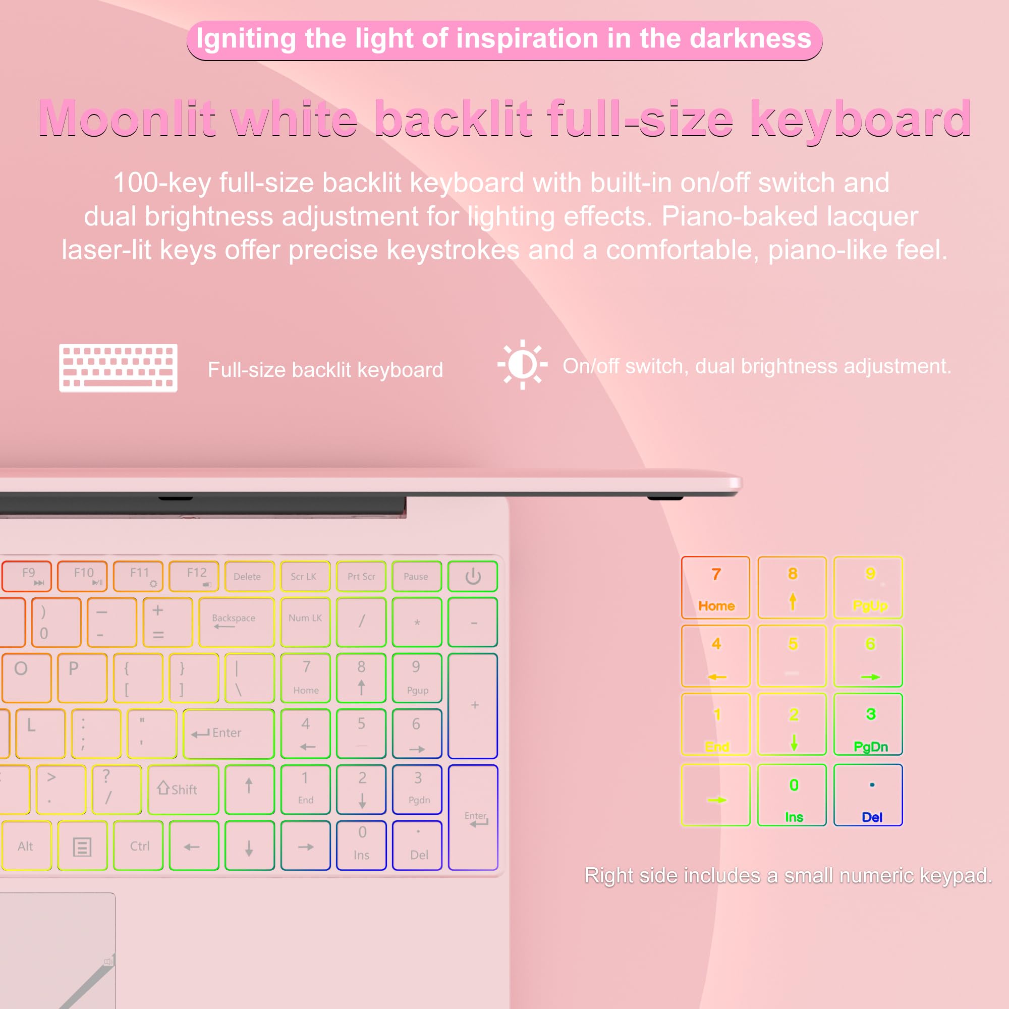 15.6 inch Laptop - 16GB RAM LPDDR4 512GB SSD Laptop Computer - craques