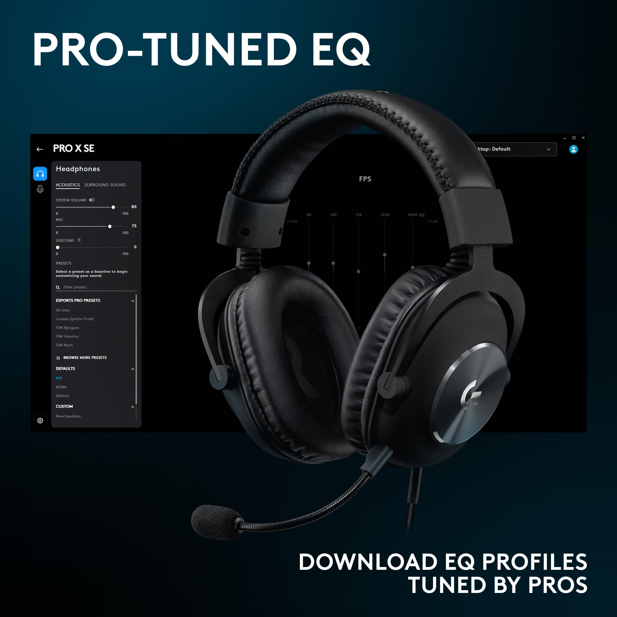 Craques Logitech G PRO X Gaming Headset Wireless USB craques