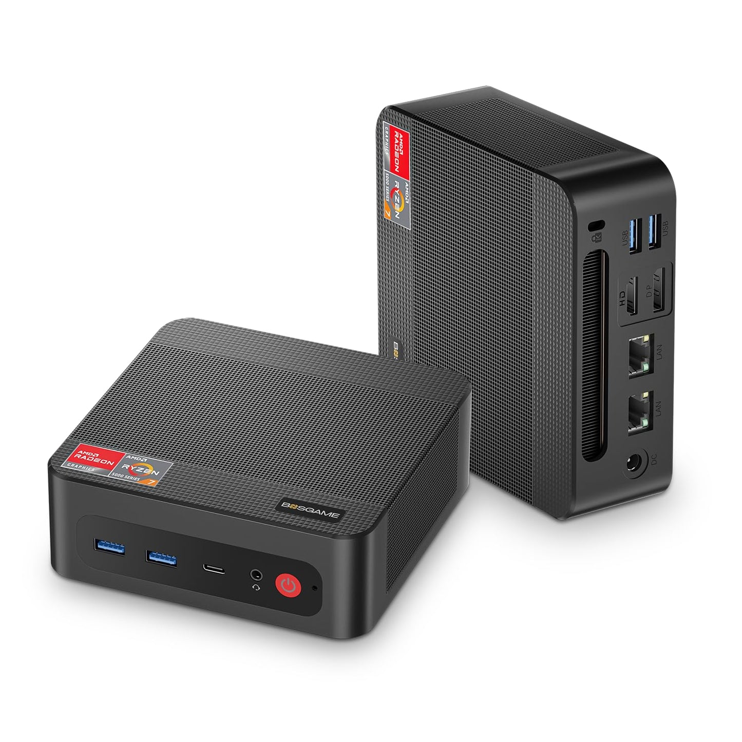 BOSGAME P4 Gaming Mini PC Ryzen 7 5700U 32GB RAM 1TB NVMe M.2 2280 SSD Windows 11 Pro Mini Computers