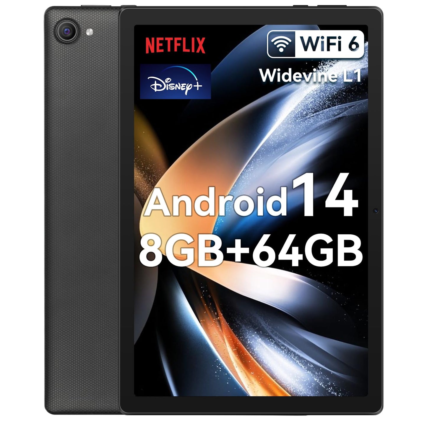 Tablet 10 inch, Android 14 Tablet Octa-Core Processor with 64GB Storage/1 TB Expansion