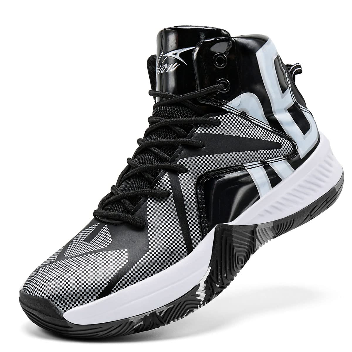 ASHION Kids Basketball Shoes Boys Girls High-Top Sneakers - craques