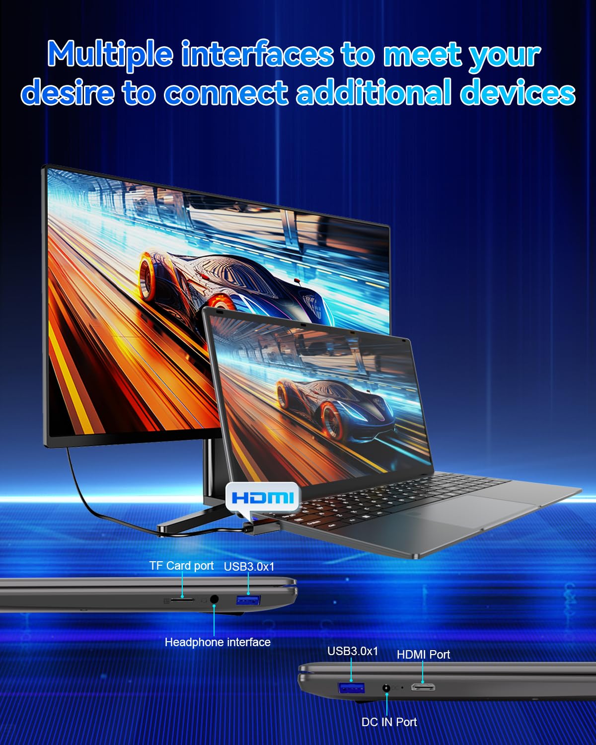 15.6 inch Laptop - 16GB RAM LPDDR4 512GB SSD Laptop Computer - craques