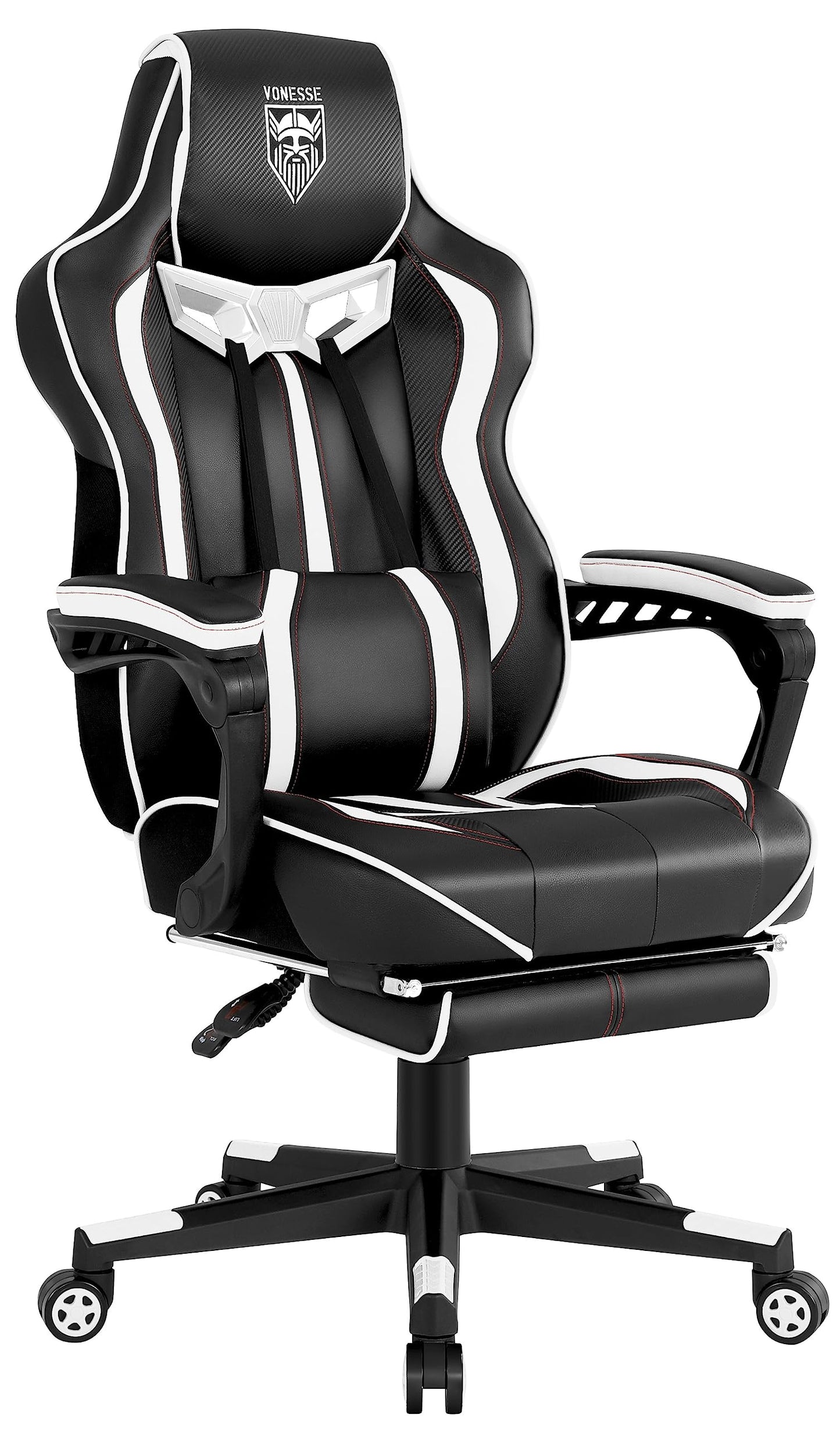 Vonesse Gaming Chair with Footrest Computer Chair