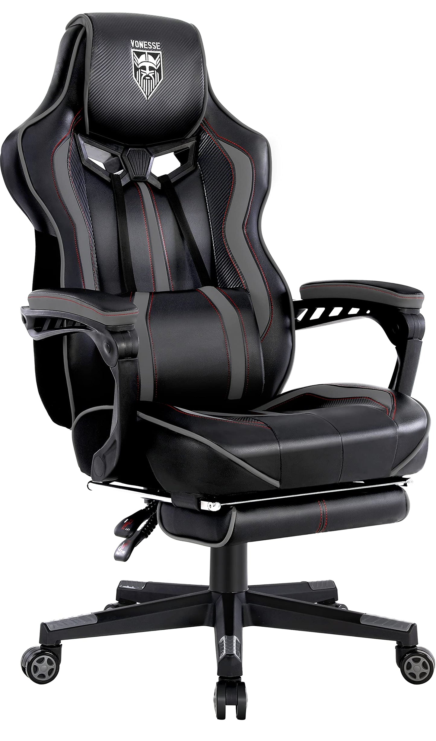 Vonesse Gaming Chair with Footrest Computer Chair