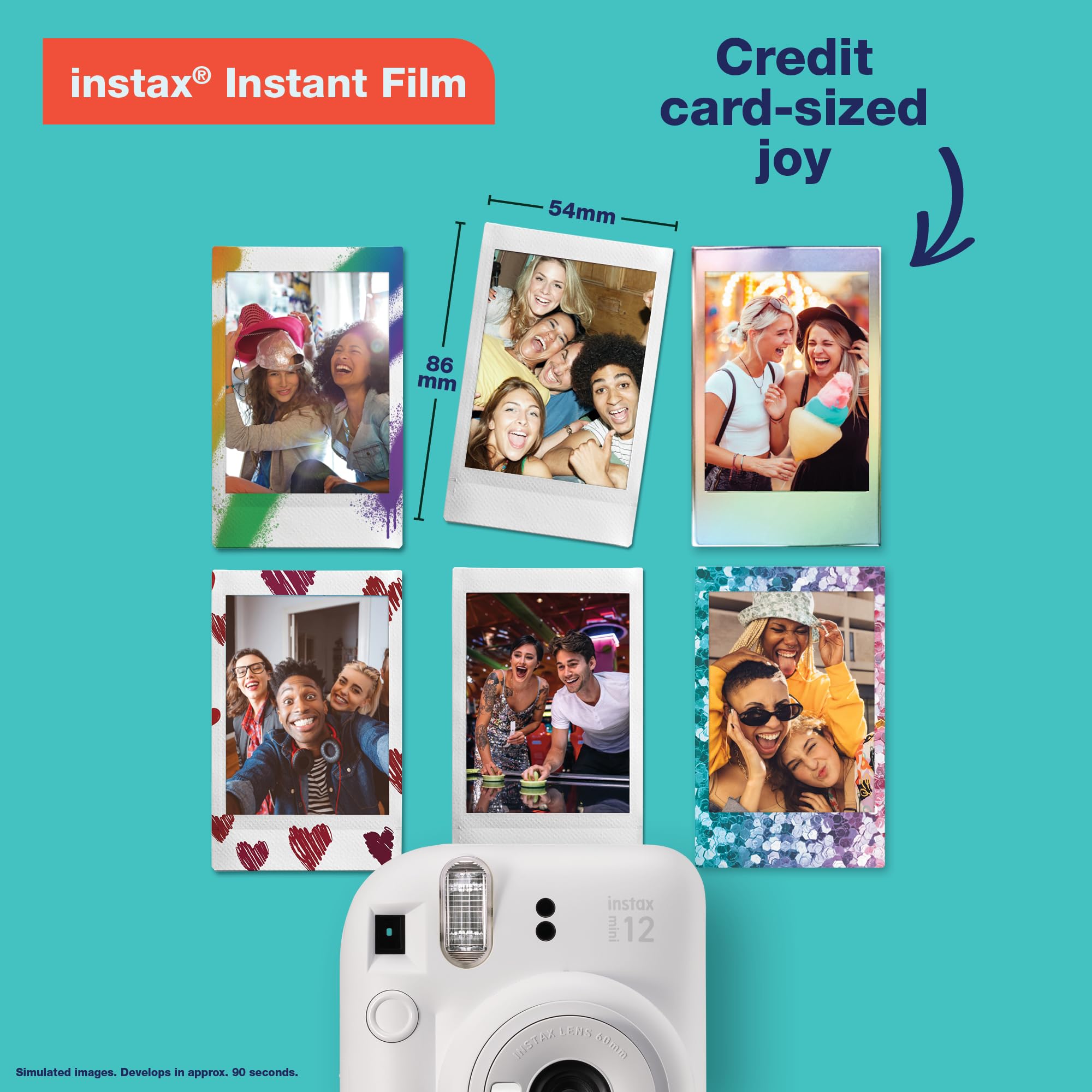 Fujifilm Instax Mini 12 Instant Camera - Pastel Blue - craques