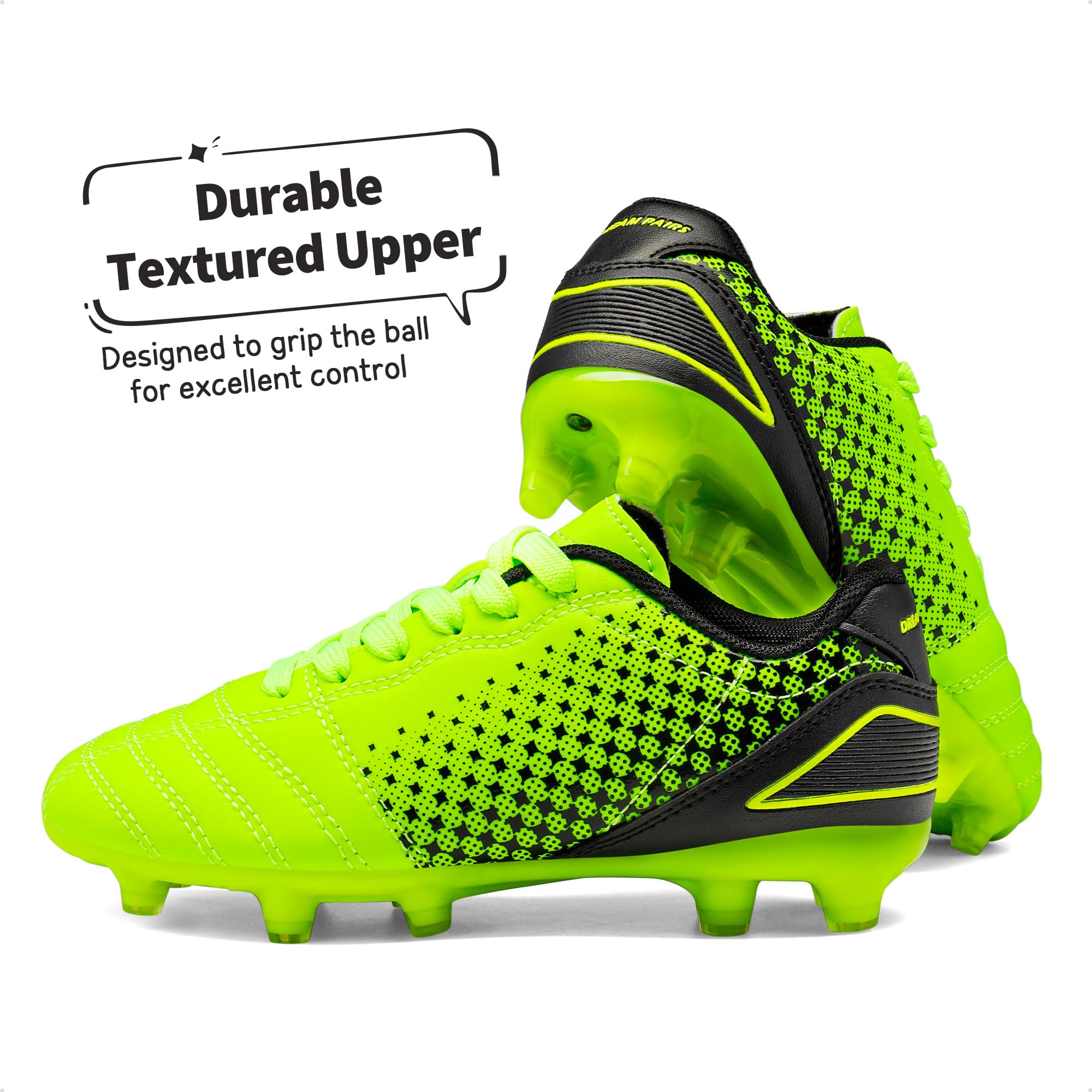 DREAM PAIRS Boys Girls Outdoor Football Shoes Soccer Cleats - craques