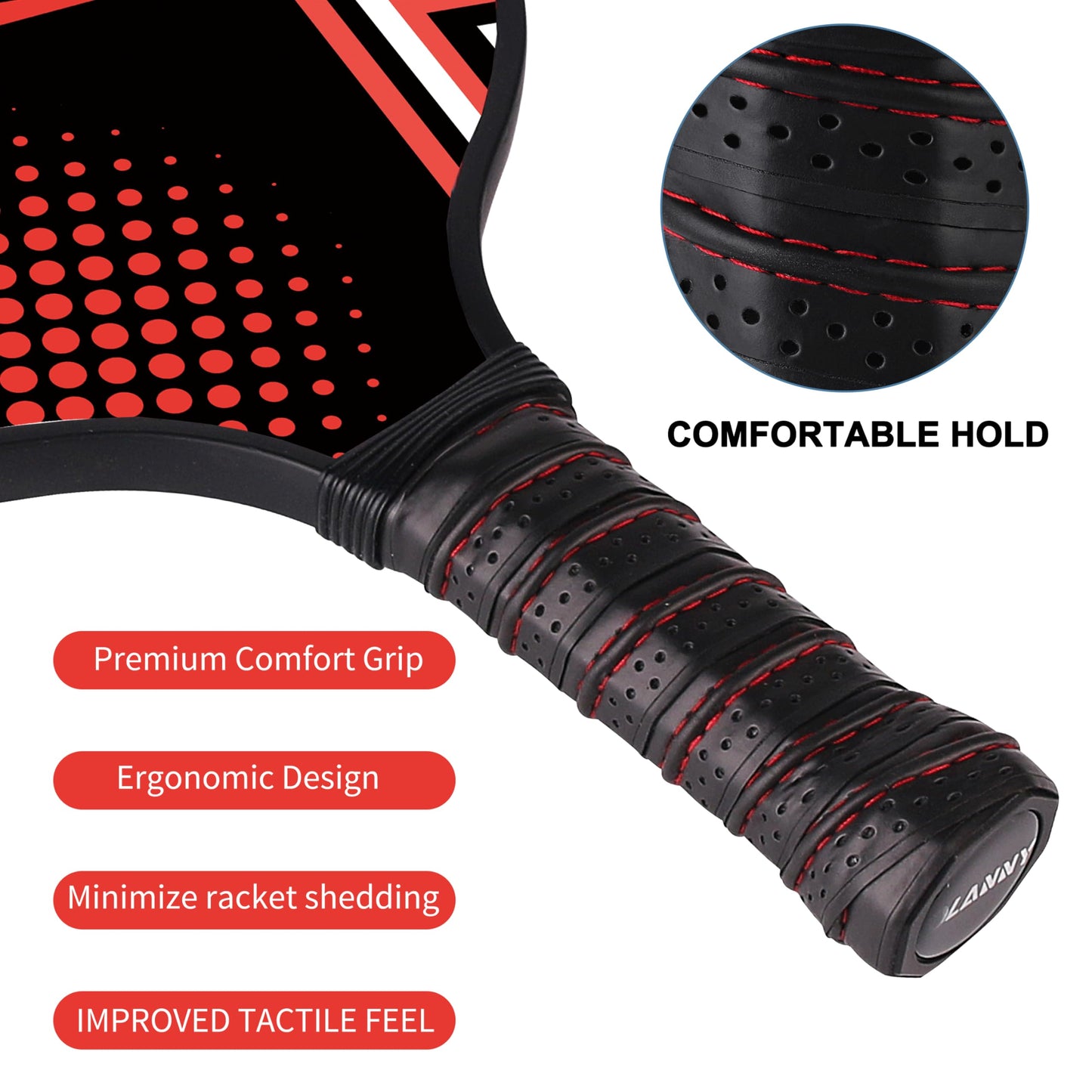 Graphite Pickleball Paddles 4 Pack - Premium Rackets Fiber Face