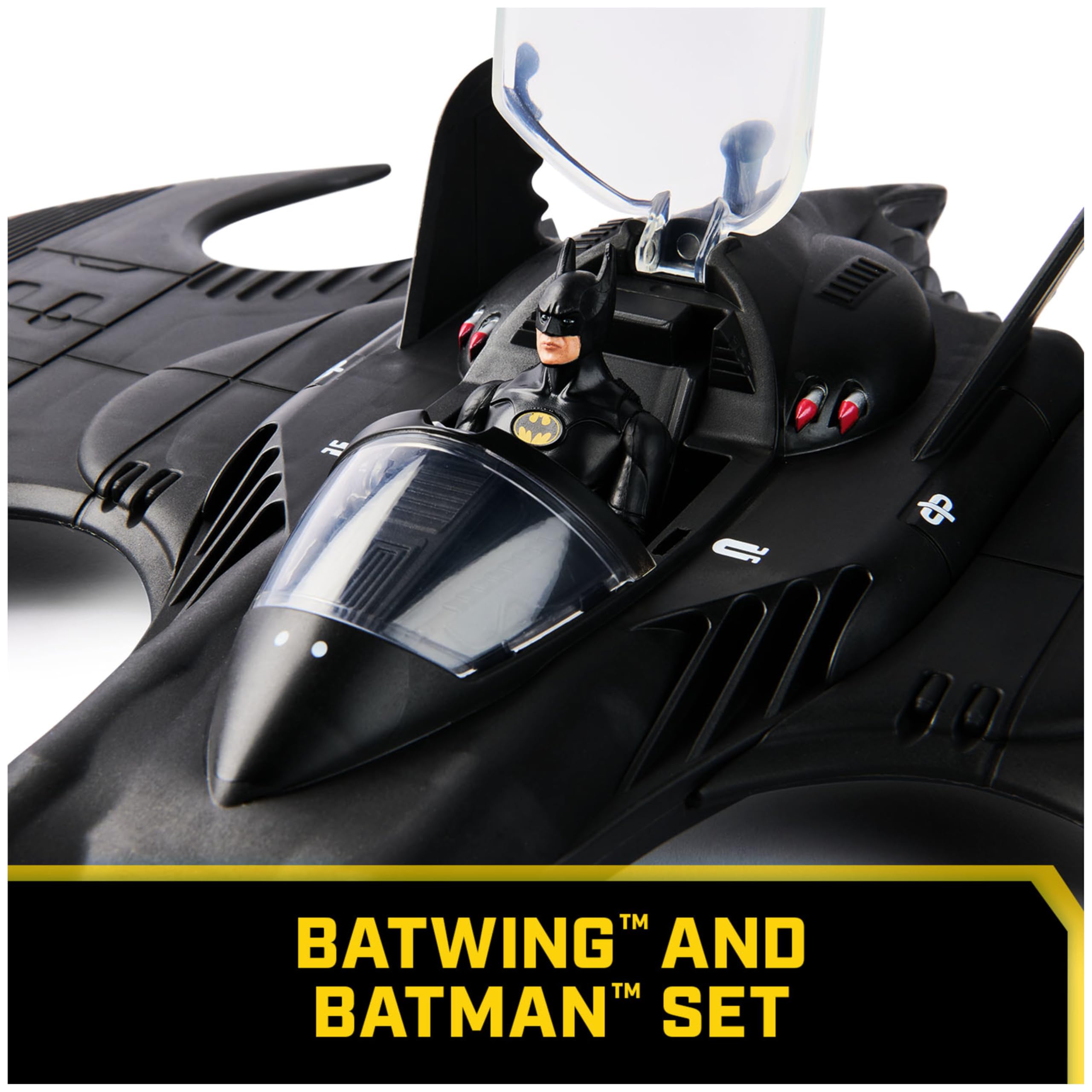 Batman Batwing and 4-Inch Figure Set - 1992 Batman Returns Limited Edition 85th Anniversary Collectible Kids Toys for Boys Ages 3 and Up craques