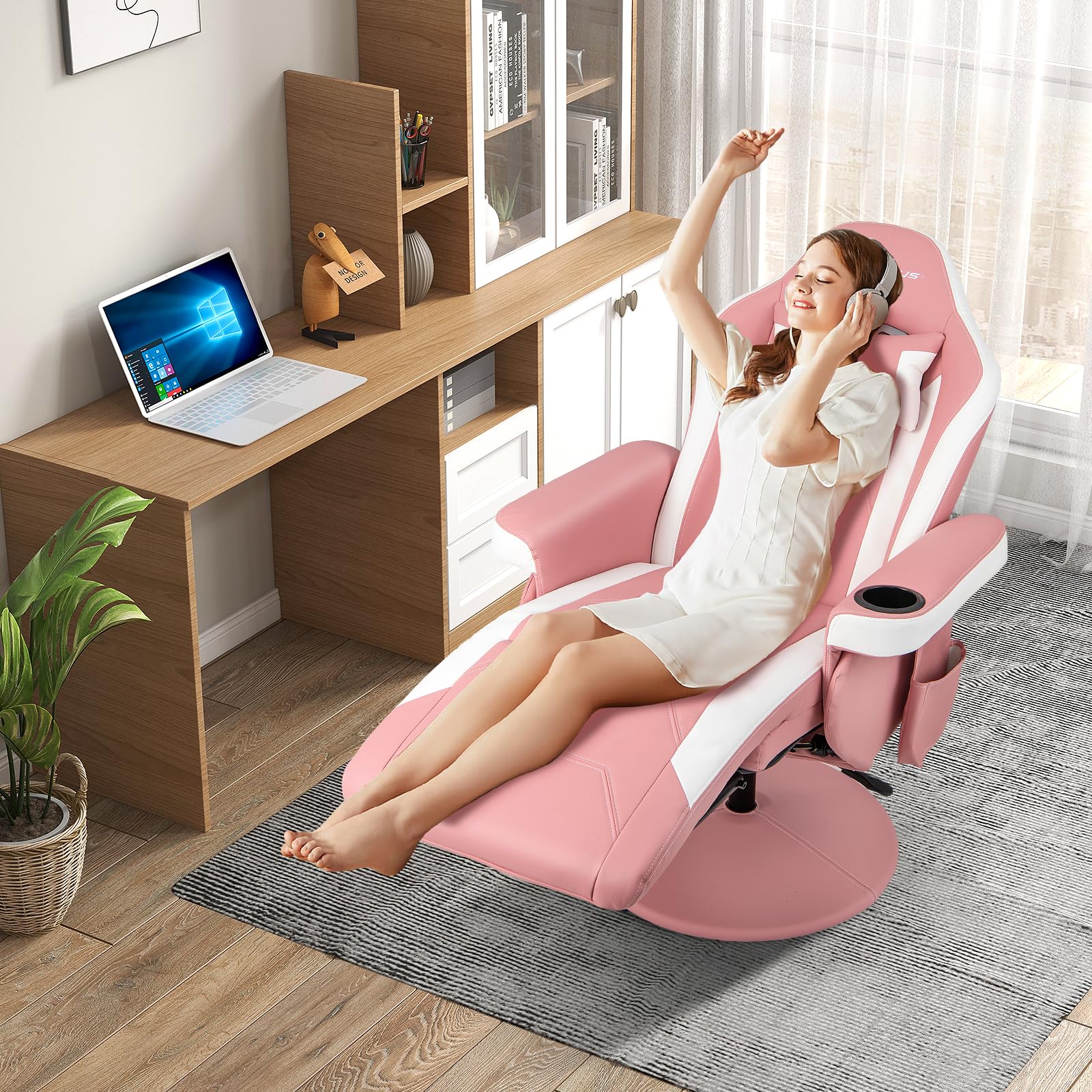 POWERSTONE Gaming Recliner, Adjustable Massage Gaming Chair - craques