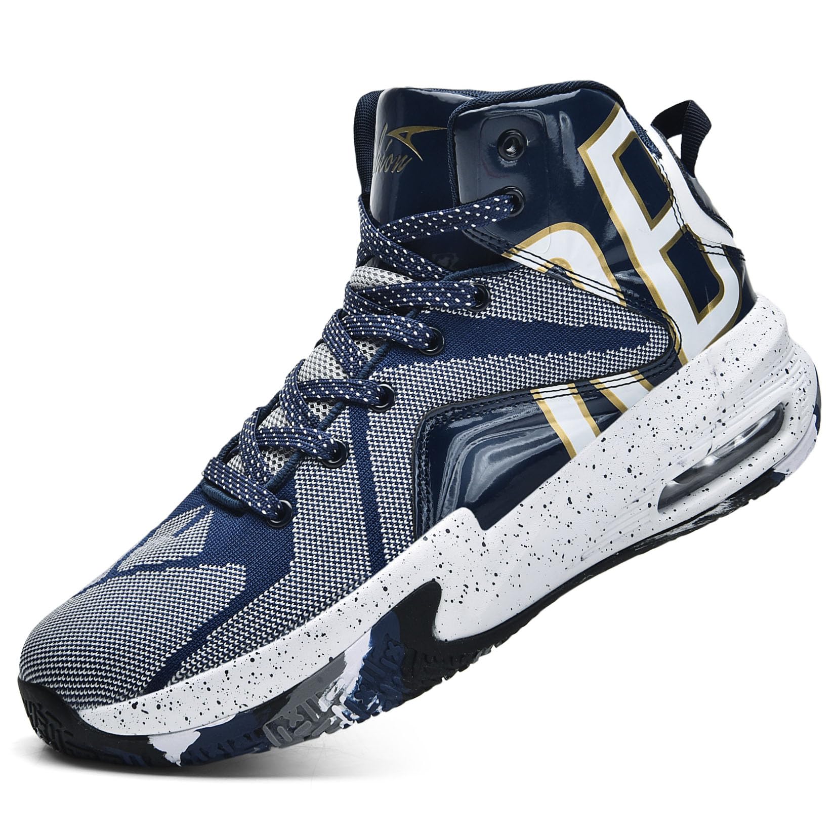 ASHION Kids Basketball Shoes Boys Girls High-Top Sneakers - craques