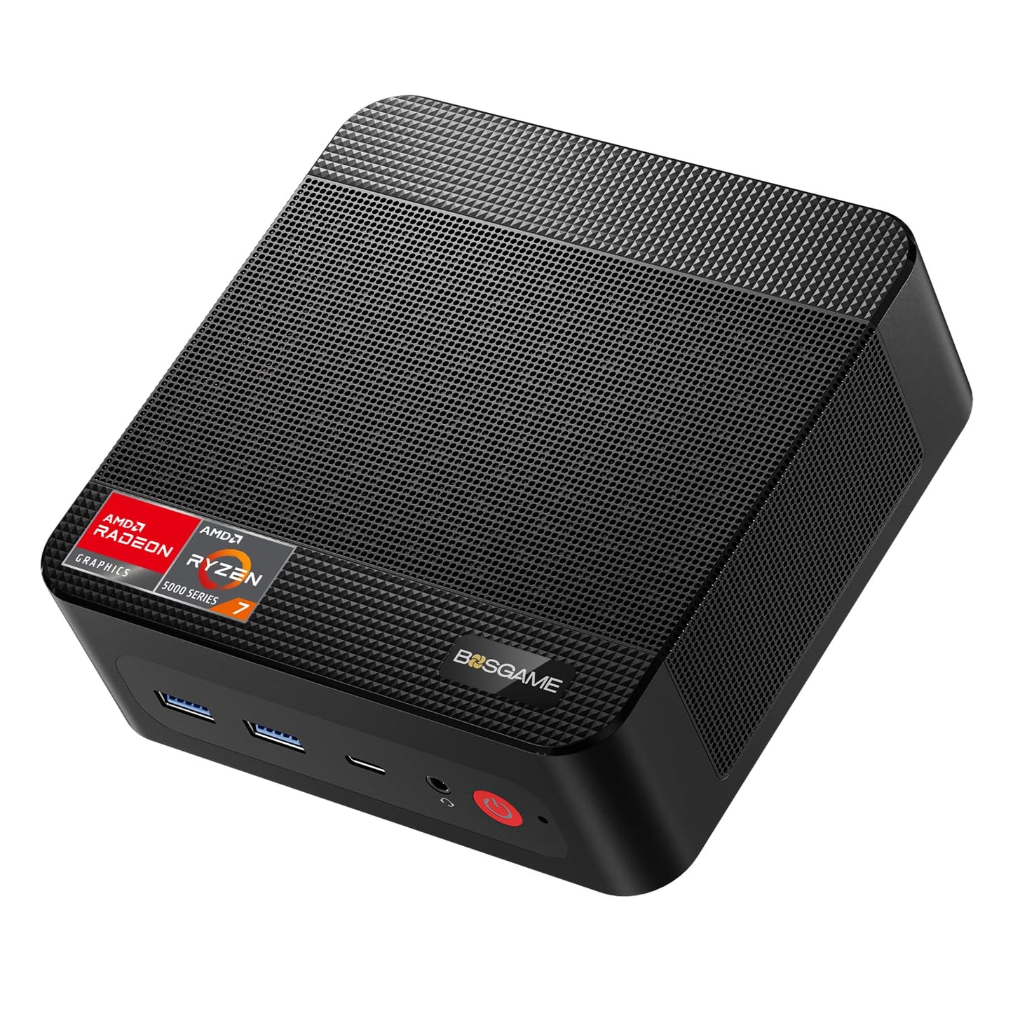 BOSGAME P4 Gaming Mini PC Ryzen 7 5700U 32GB RAM 1TB NVMe M.2 2280 SSD Windows 11 Pro Mini Computers