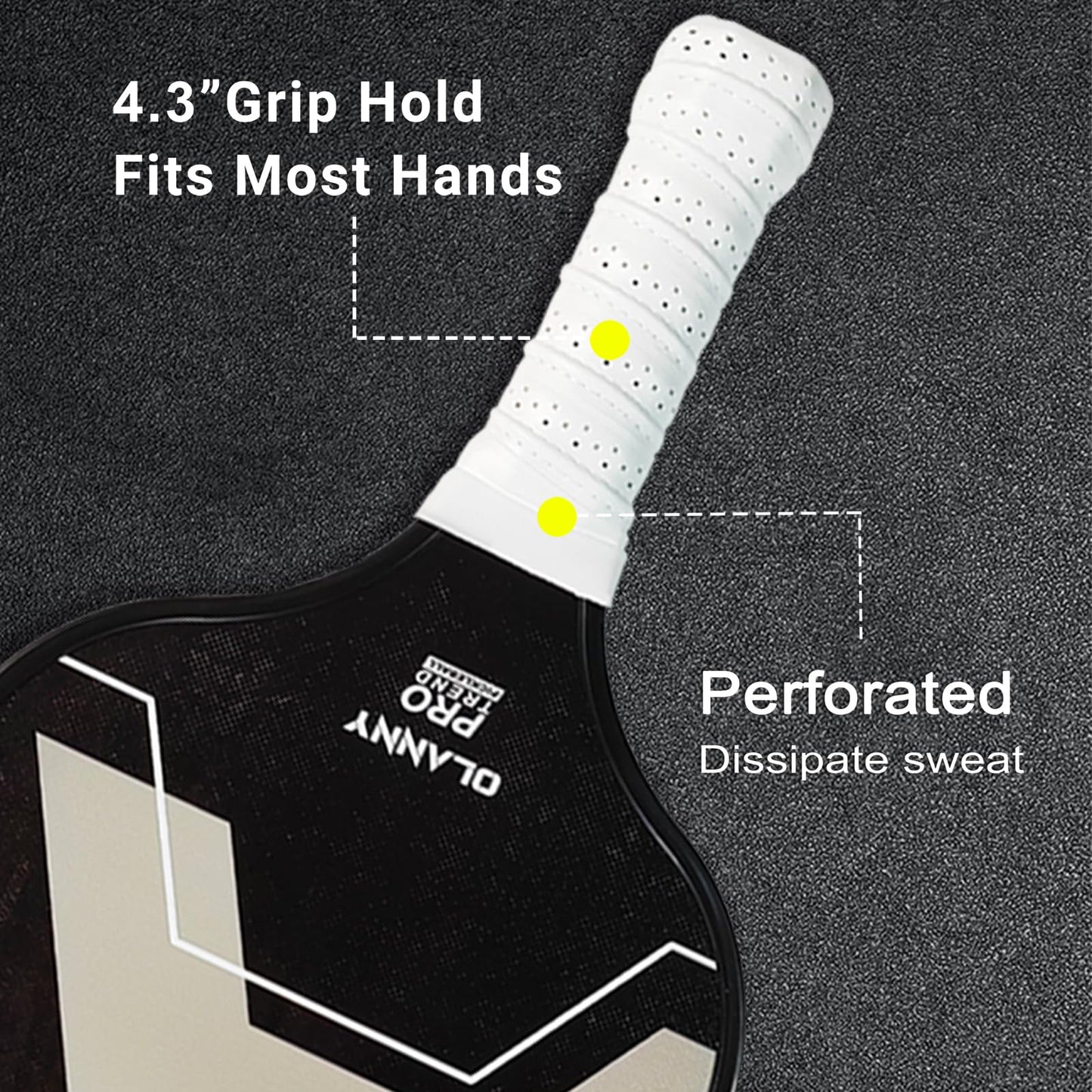 Graphite Pickleball Paddles 4 Pack - Premium Rackets Fiber Face