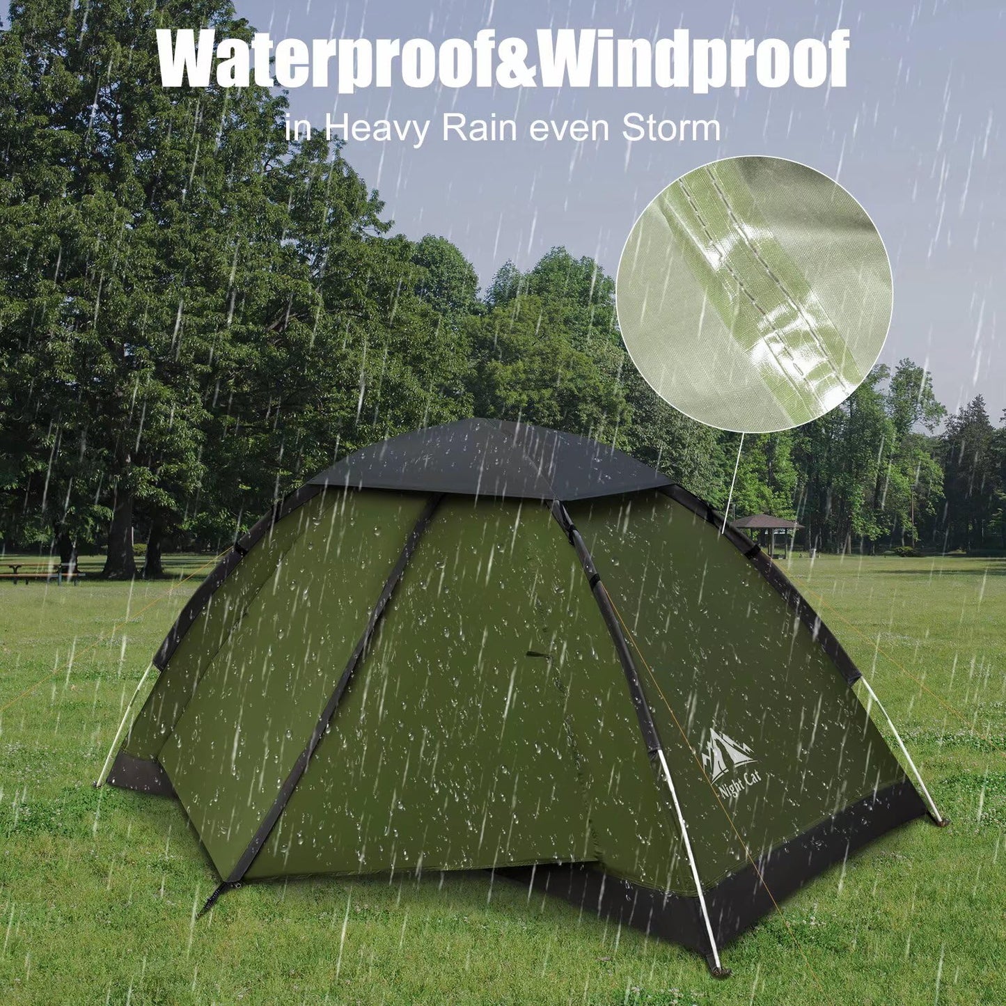 Night Cat Backpacking Tent for One 1 to 2 Persons