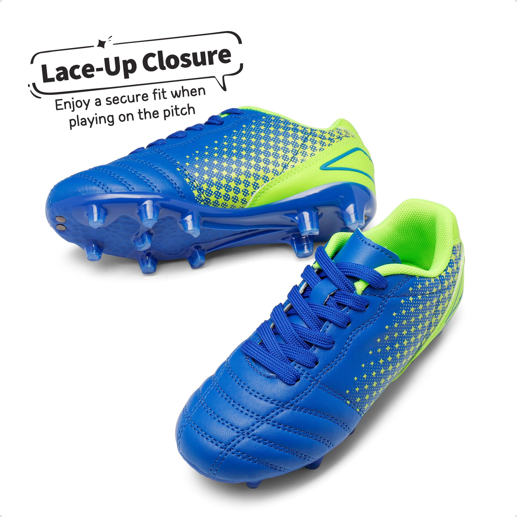 DREAM PAIRS Boys Girls Outdoor Football Shoes Soccer Cleats - craques