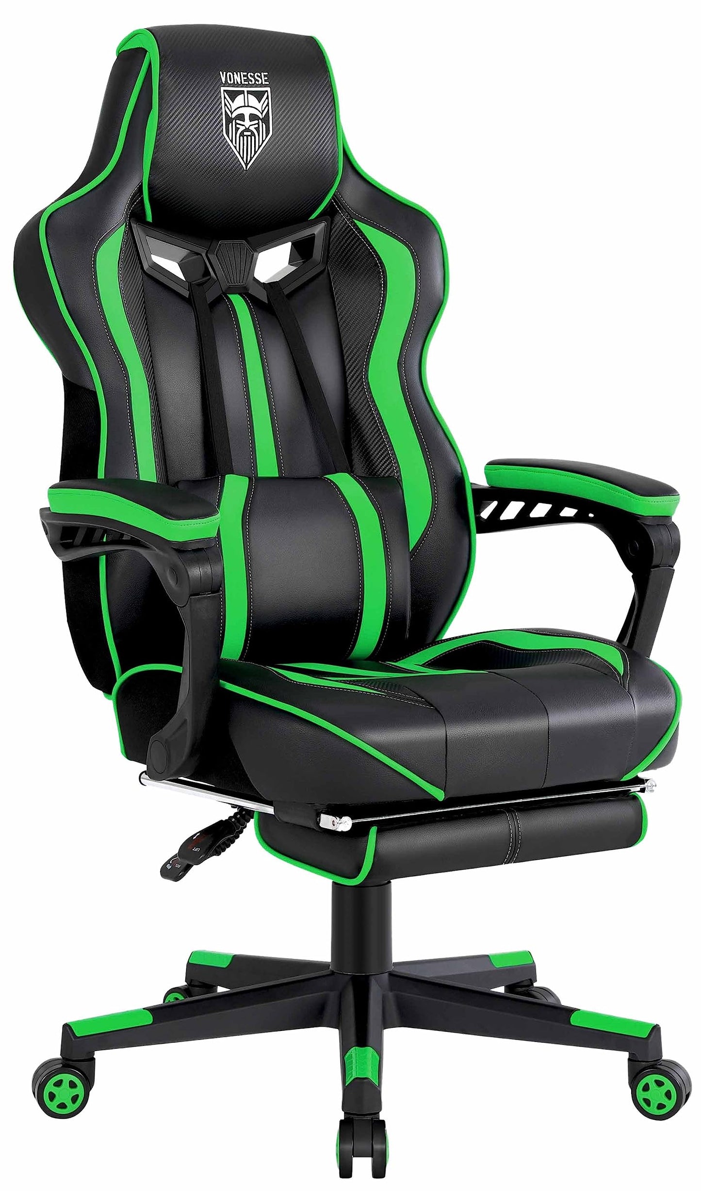 Vonesse Gaming Chair with Footrest Computer Chair