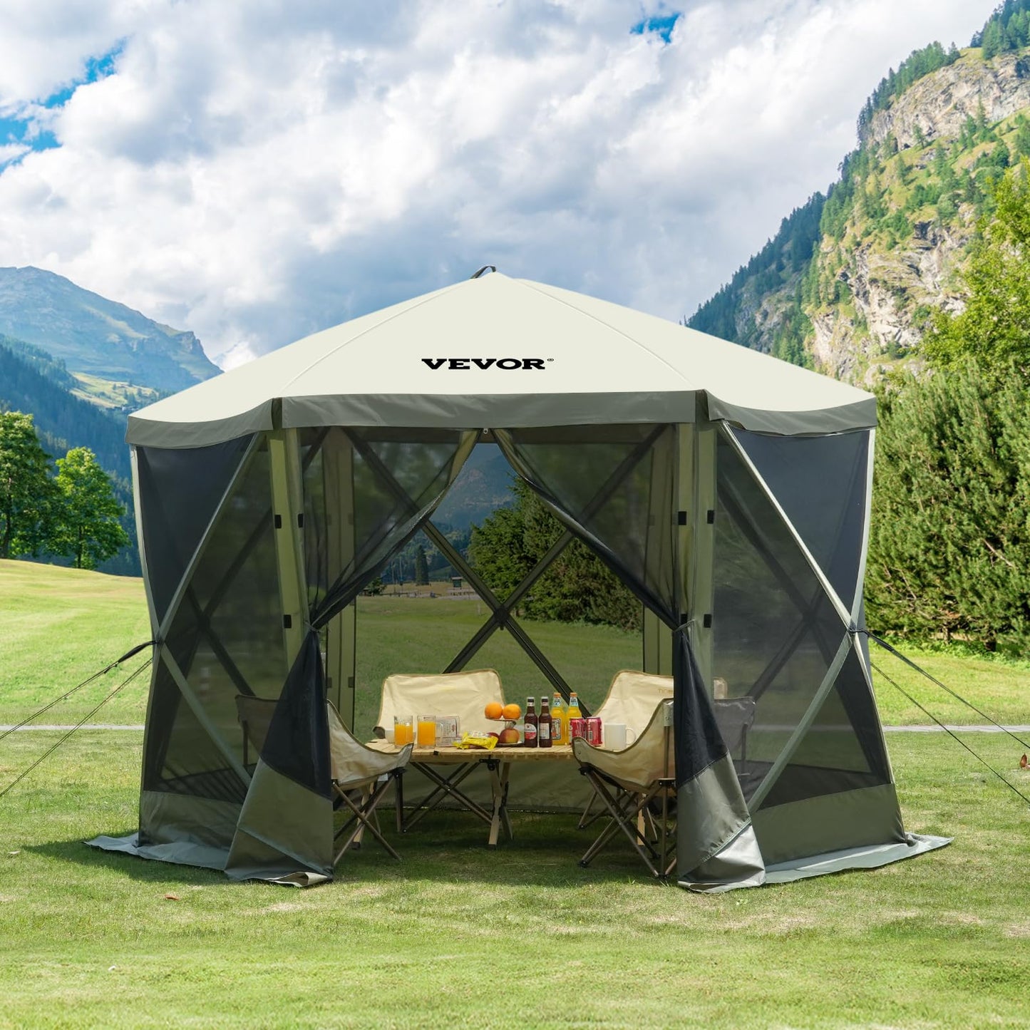 VEVOR Camping Gazebo Tent, 12'x12'