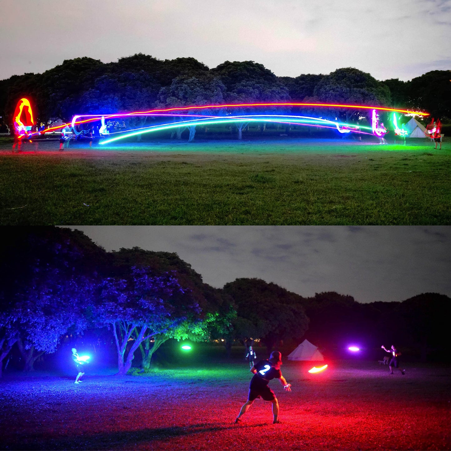 TOSY Flying Disc - 16 Million Color RGB or 36 LEDs, Extremely Bright, Smart Modes