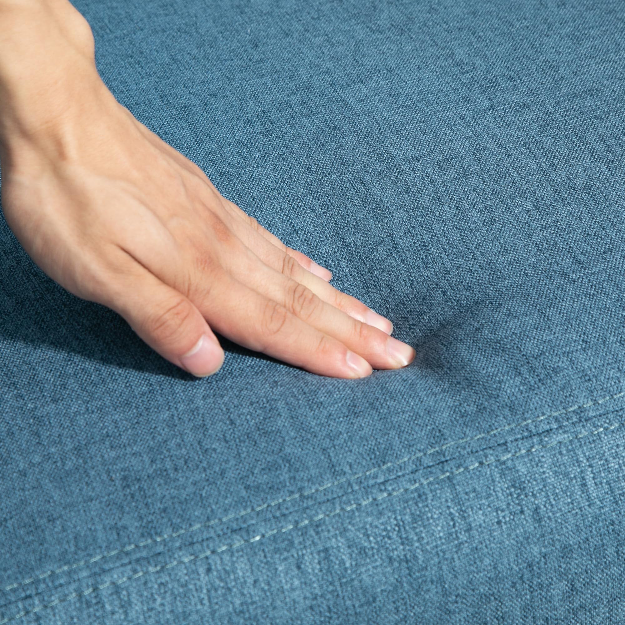 HOMCOM Push Back Recliner Chair, Fabric Home Theater Seating, Single Reclining Sofa Chair with Padded Seat for Living Room, Dark Grey - craques