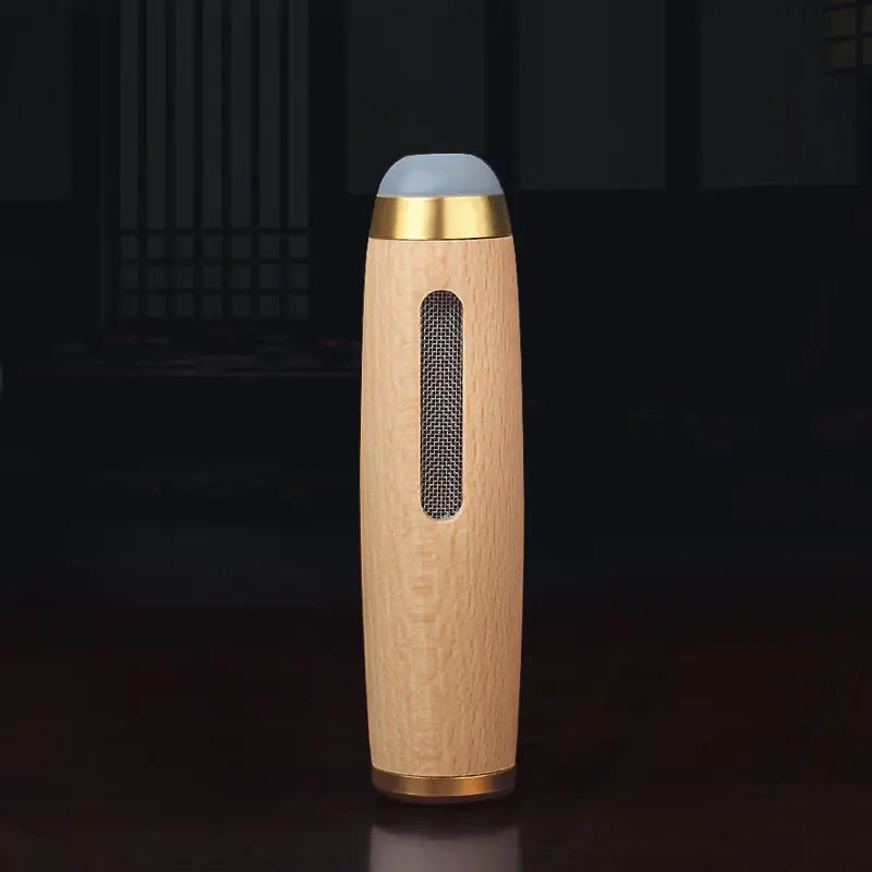 Craques Eco-Friendly Walnut Ashtray with Silver Accents craques