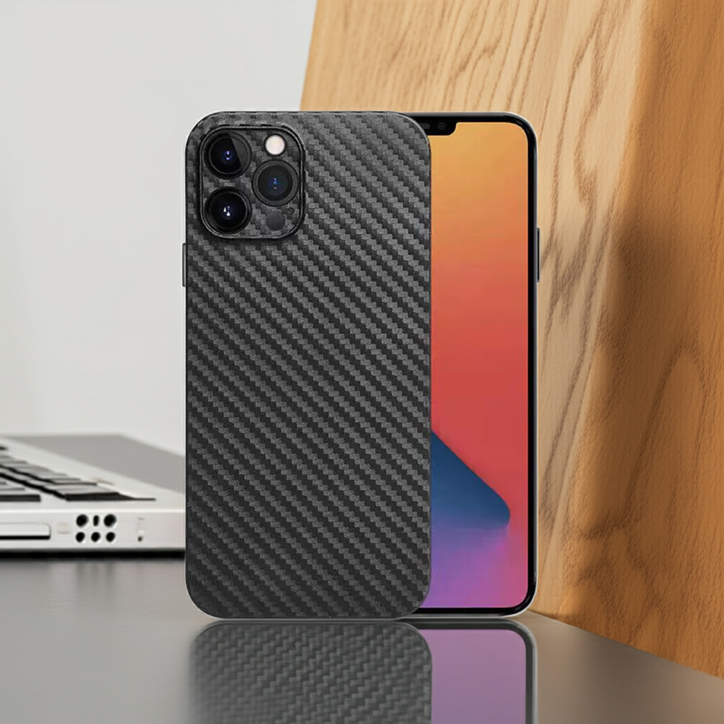 12 Pro Max Carbon Fiber Pattern Ultra-Thin Case
