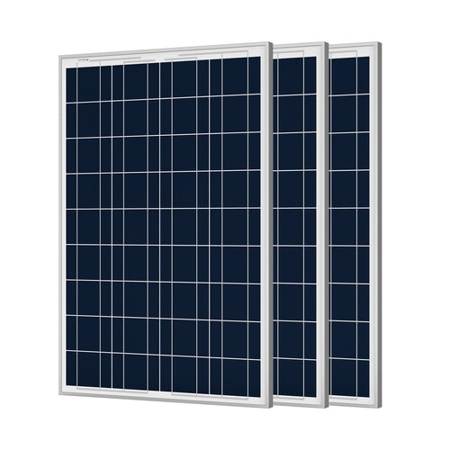 Three ACOPower solar panels for camping with high efficiency and durable frames for outdoor use