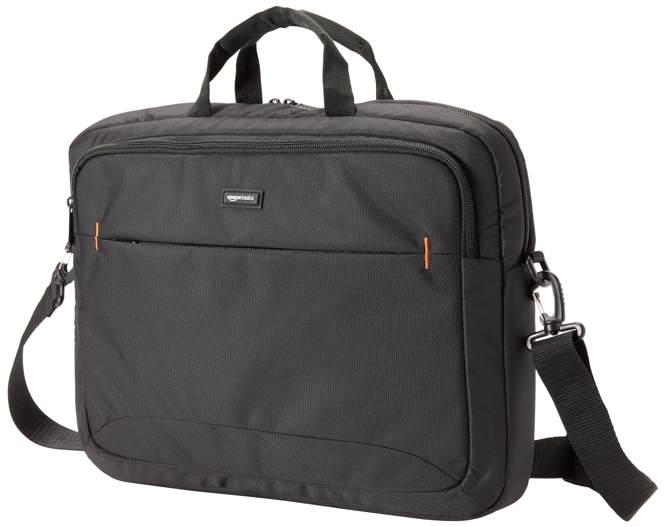 Craques black laptop carrying case 15.6 inch with handles and detachable shoulder strap