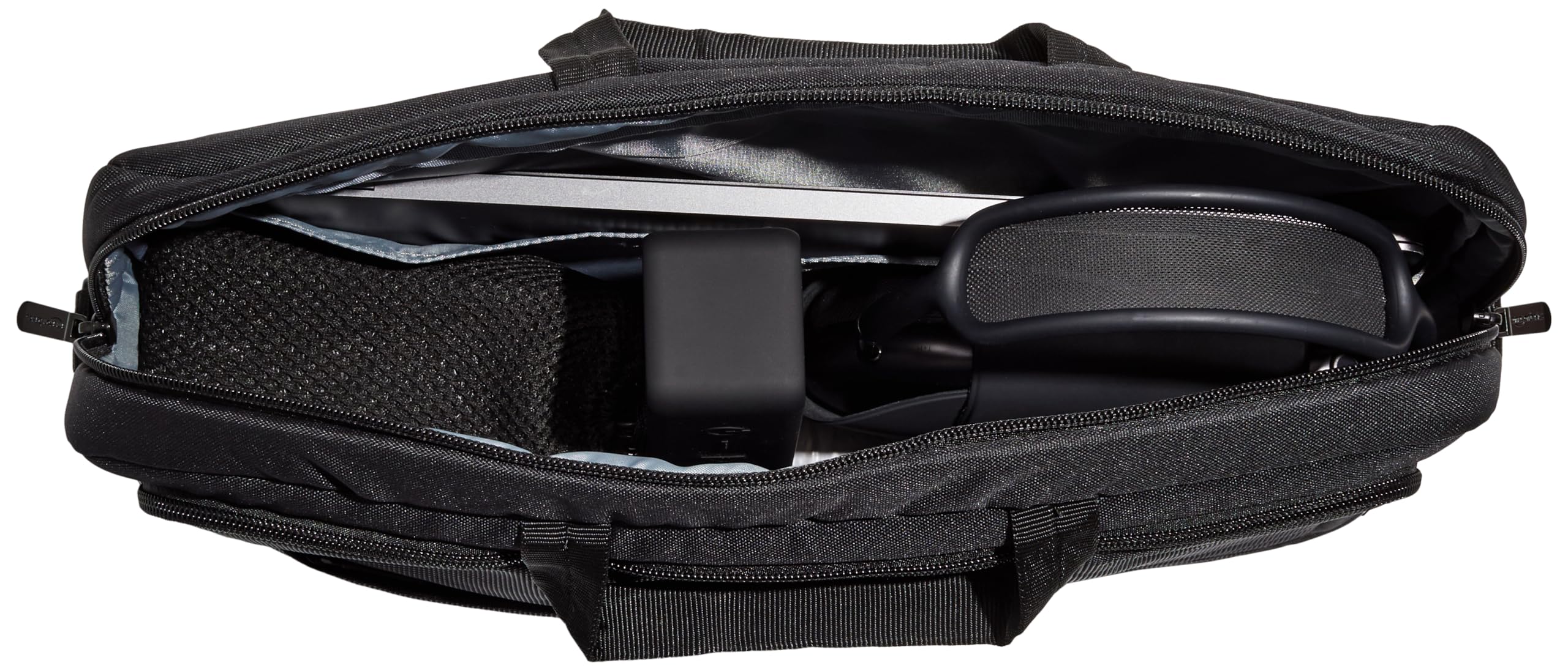 Black craques laptop carrying case 15.6 inch with organized compartments and zipper closure