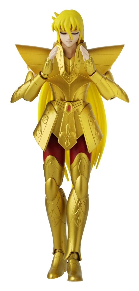 Gold armored anime figure with long yellow hair by craques, not Namikaze Minato action figure