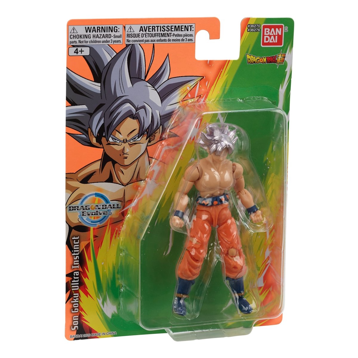 Dragon Ball Super action figure Son Goku Ultra Instinct in packaging by Bandai