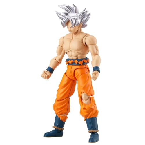 Dragon Ball Super action figure with silver hair and orange pants by craques