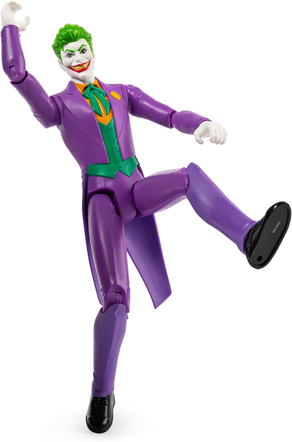 Batman 12 inch action figure set featuring The Joker in purple suit with green hair and expressive pose