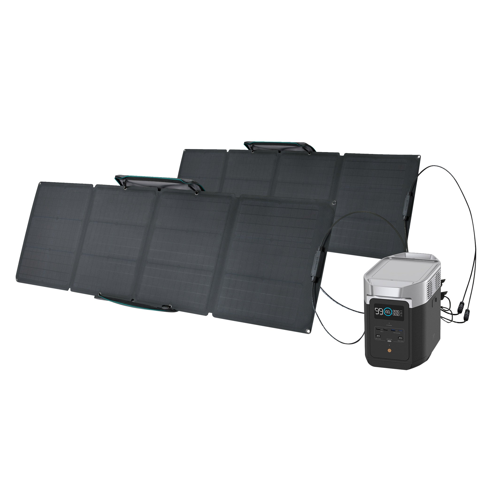 Craques portable solar generator kit with foldable solar panels and compact power station for outdoor use