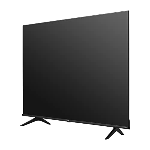 Hisense 50 inch 4K Smart TV with slim black bezel and dual stand legs